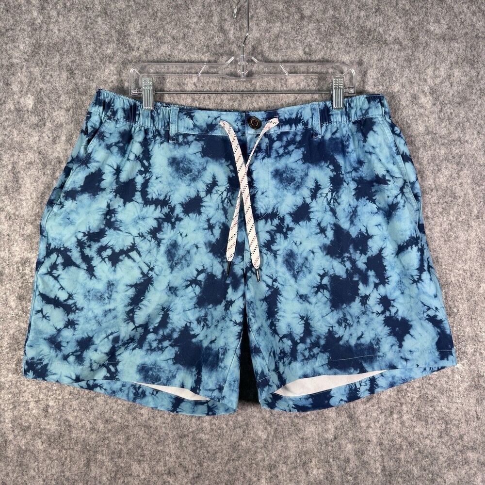 Chubbies Everywear Shorts Mens XXL 6 Inch Inseam Blue Tie Dye Regular Fit